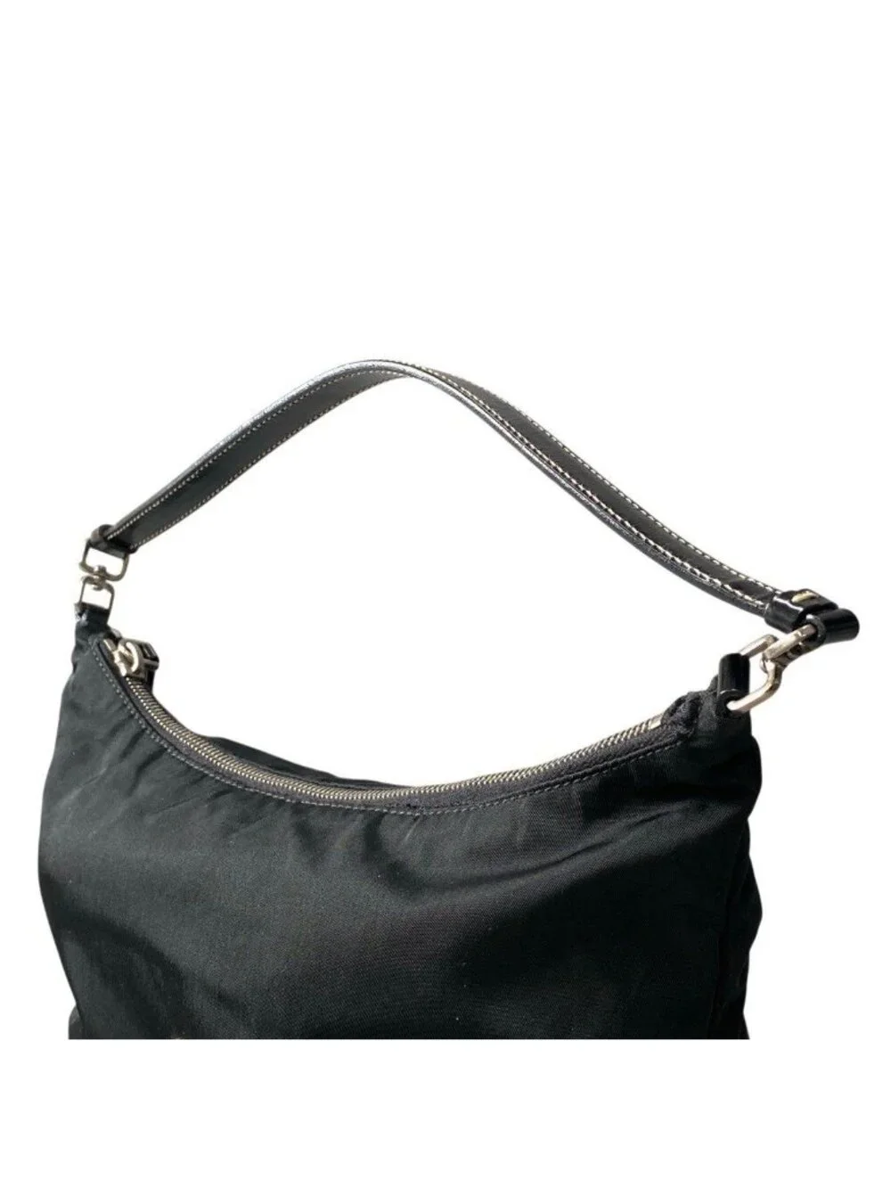 Prada Pouch Handbag Nylon Black